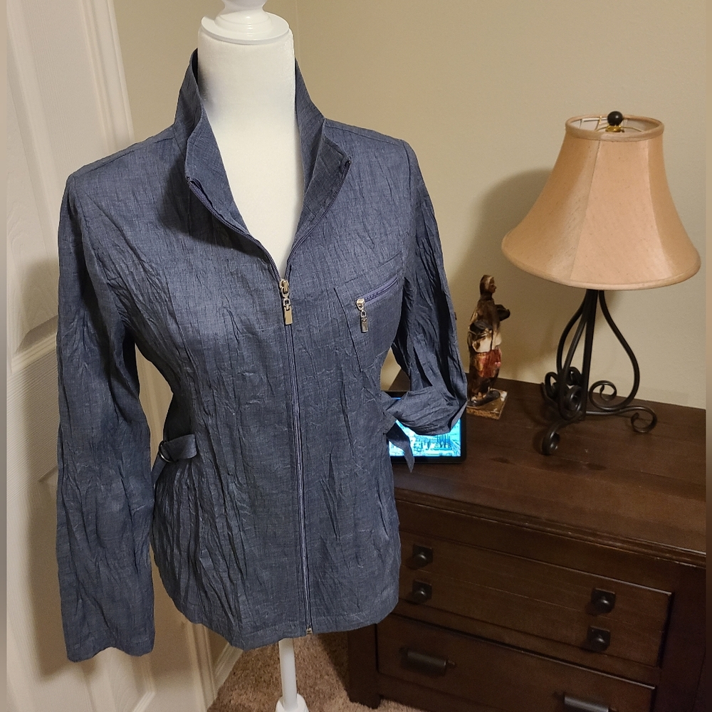 Trisha Tyler Light Weight Zippered Jacket/Top Size - L